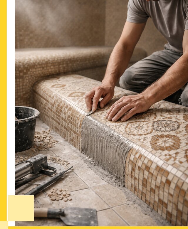 Плитка для хамама под ключ в Липецке от 3638 р. | ЭриданЛпц